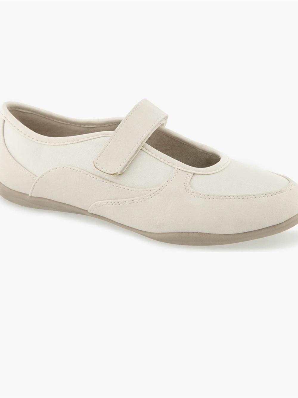 UNIONBAY women cream Mary Jane Hook-and-Loop Casual Shoes sneakers Size 8.5
